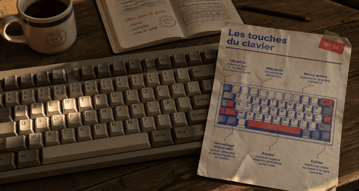 Les touches du clavier et leur role pdf, clavier azerty en gros plan