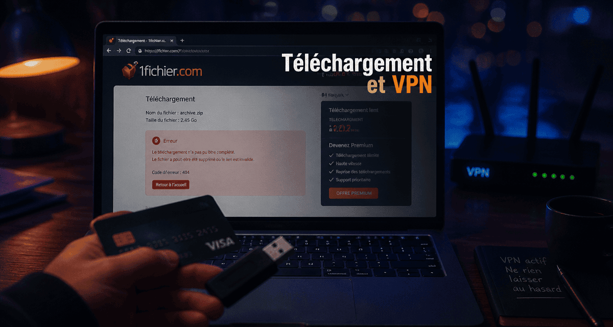 1fichier vpn erreur ip et blocage