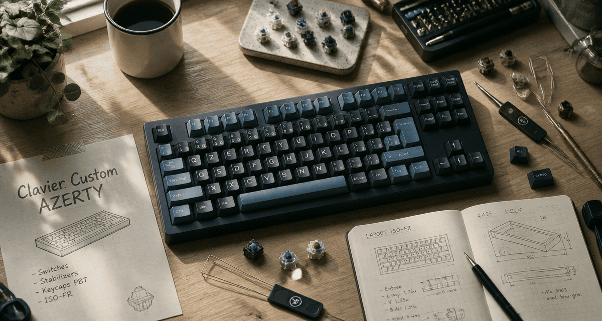 clavier custom azerty tkl sur bureau