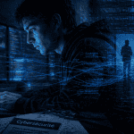 étudiant cours cybersécurité sur ordinateur
