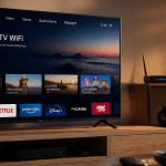 decodeur tv wifi sur tv 4k dans salon
