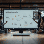 ecran pour salle de reunion interactif 4k