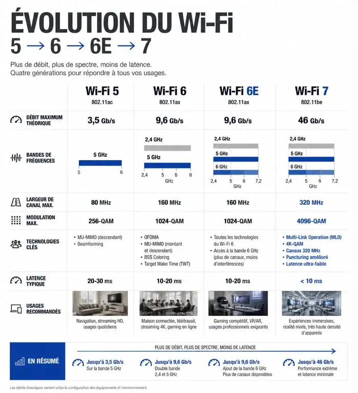 Comparatif des normes WiFi pour carte réseau PC fixe
