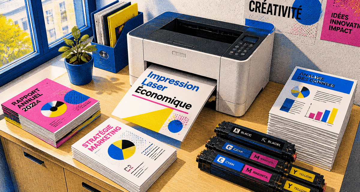 imprimante couleur laser pas cher sur meuble