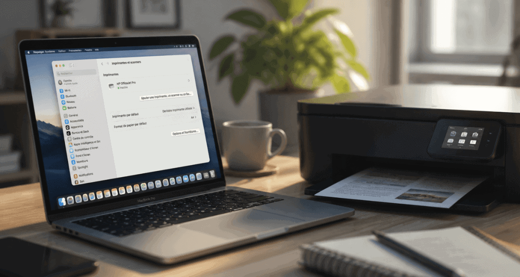 installer imprimante mac sur bureau