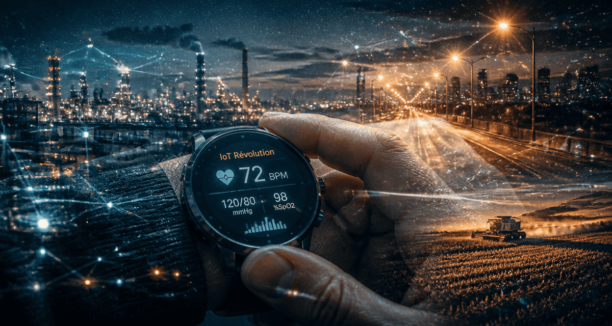 iot exemple montre connectée usine ville