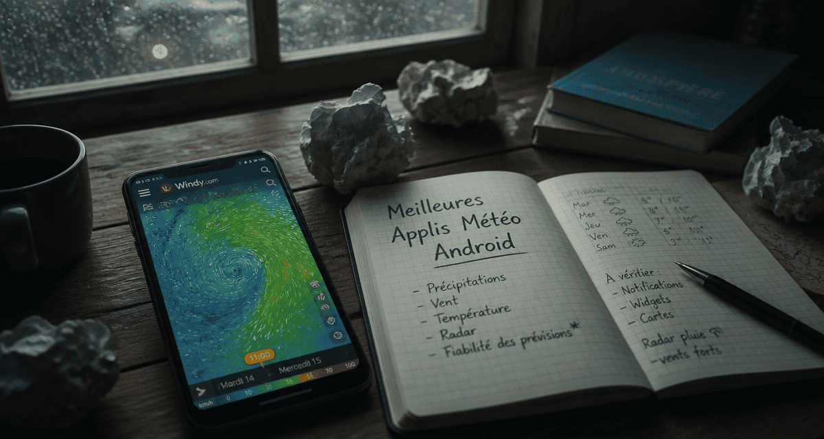 meilleur appli meteo android smartphone carte