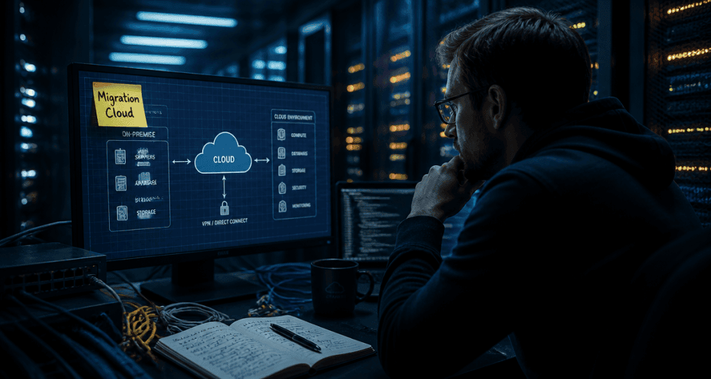 migration vers le cloud ingénieur salle serveurs