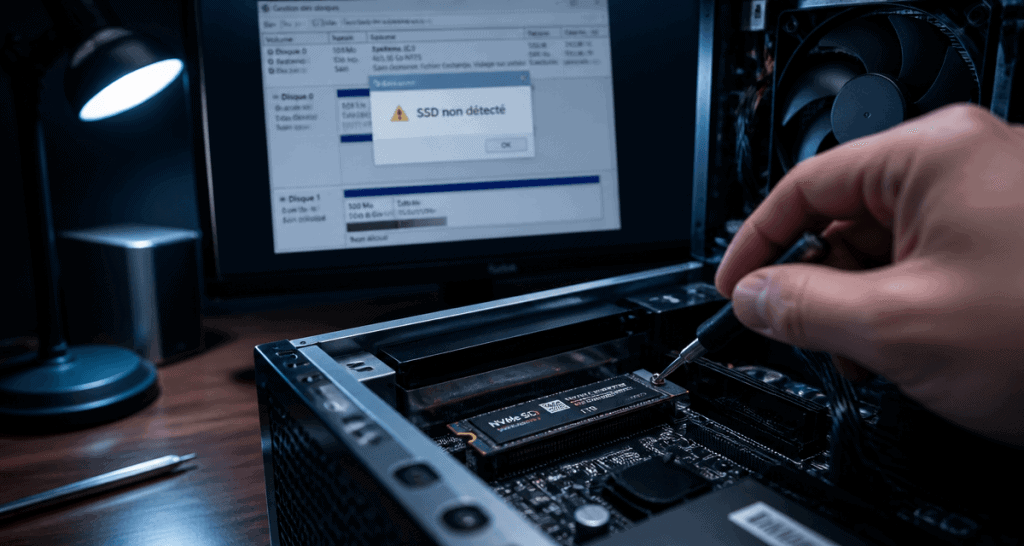 mon ssd n'est pas reconnu sur windows