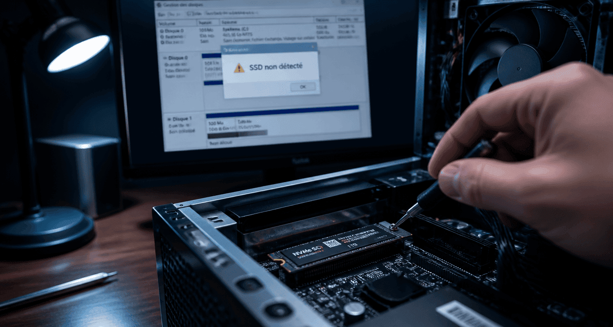 mon ssd n'est pas reconnu sur windows
