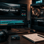 pc pour le montage video studio moderne