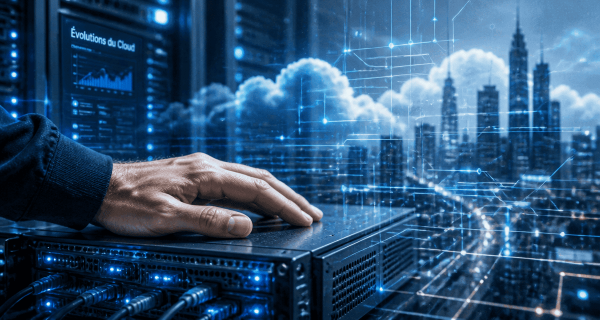 quelles sont les évolutions techniques qui ont permis le développement le cloud, main sur serveur et nuages