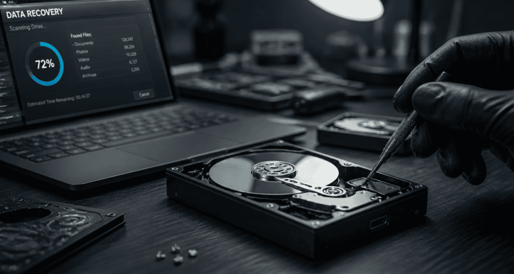 recuperer disque dur externe illisible