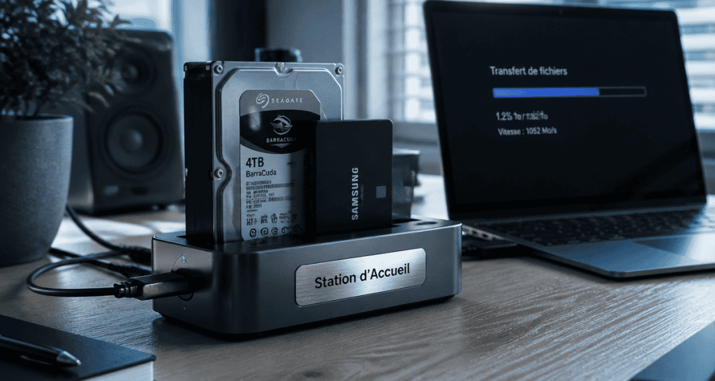 station d accueil disque dur avec hdd ssd