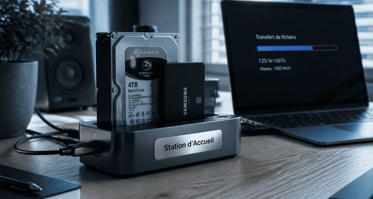 station d accueil disque dur avec hdd ssd