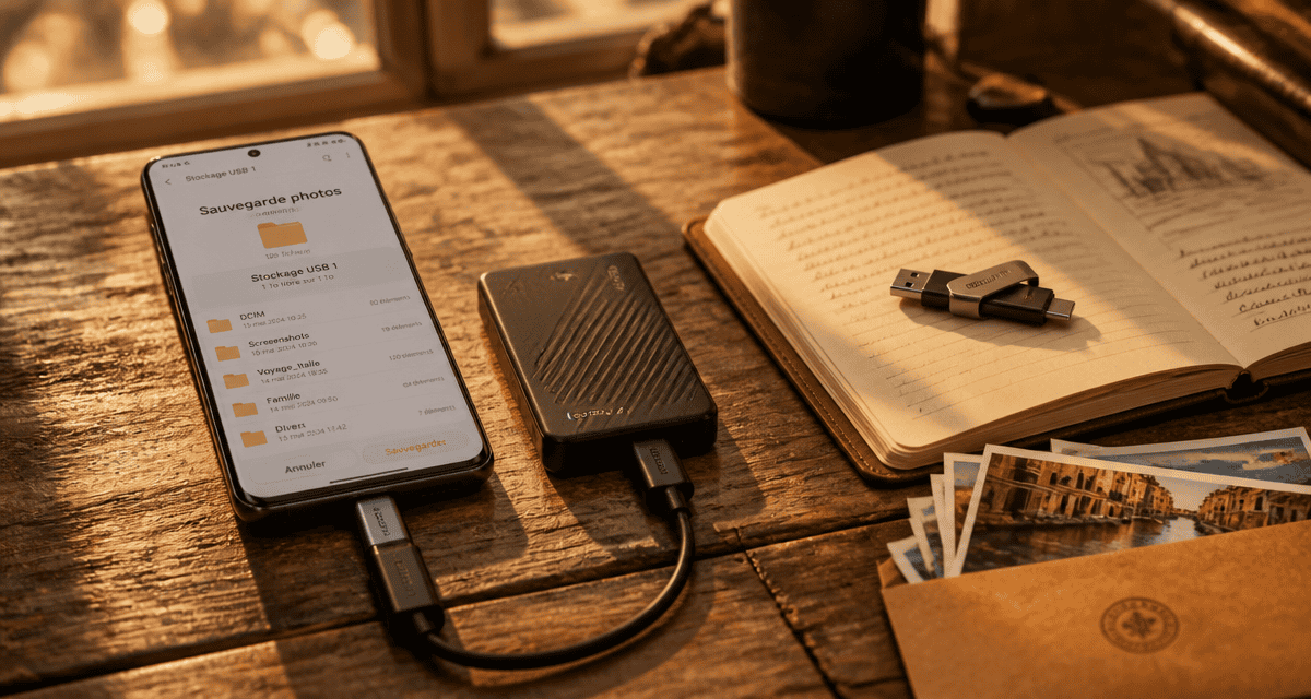 transférer photo téléphone vers disque dur externe sans ordinateur