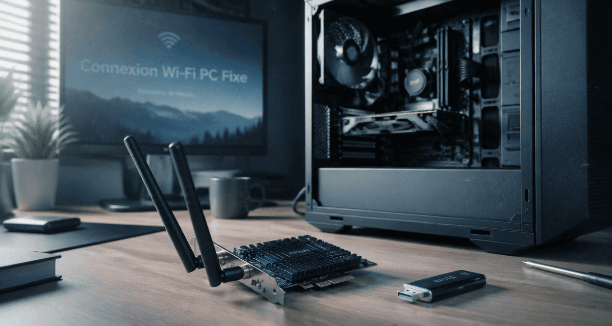wifi sur pc fixe clé usb et carte pcie