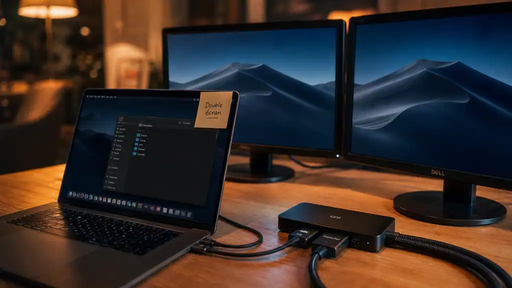 2 ecran sur un pc portable : branchement multi-écrans via HDMI/USB-C