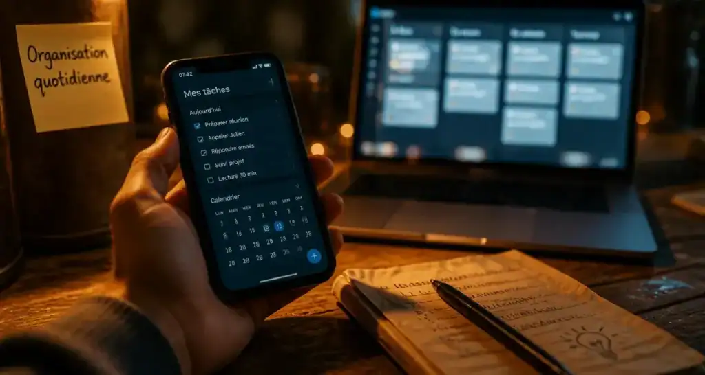 Application pour s organiser : smartphone tâches et profils types pour reprendre le contrôle