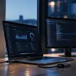 brancher 2 écrans sur un pc avec une sortie hdmi, bureau moderne