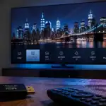 definition 4k televiseur salon urbain