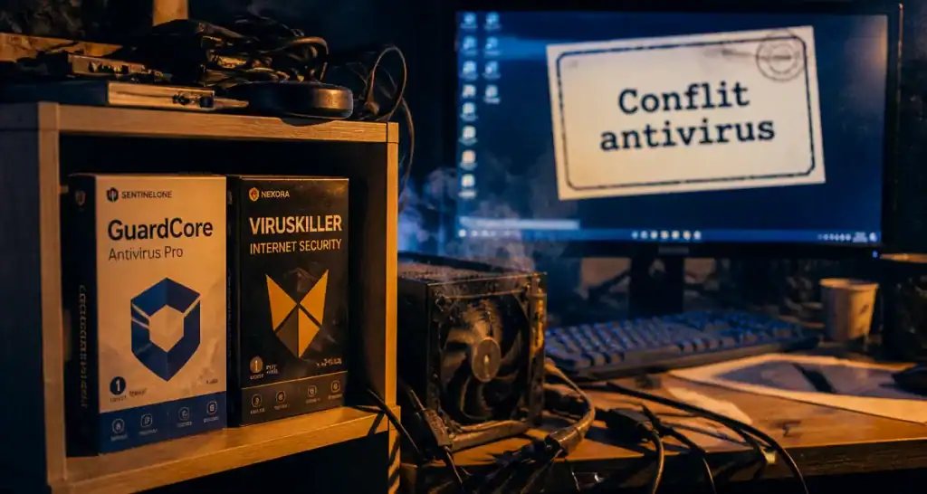 Deux logiciel antivirus : risque de conflit et instabilité PC