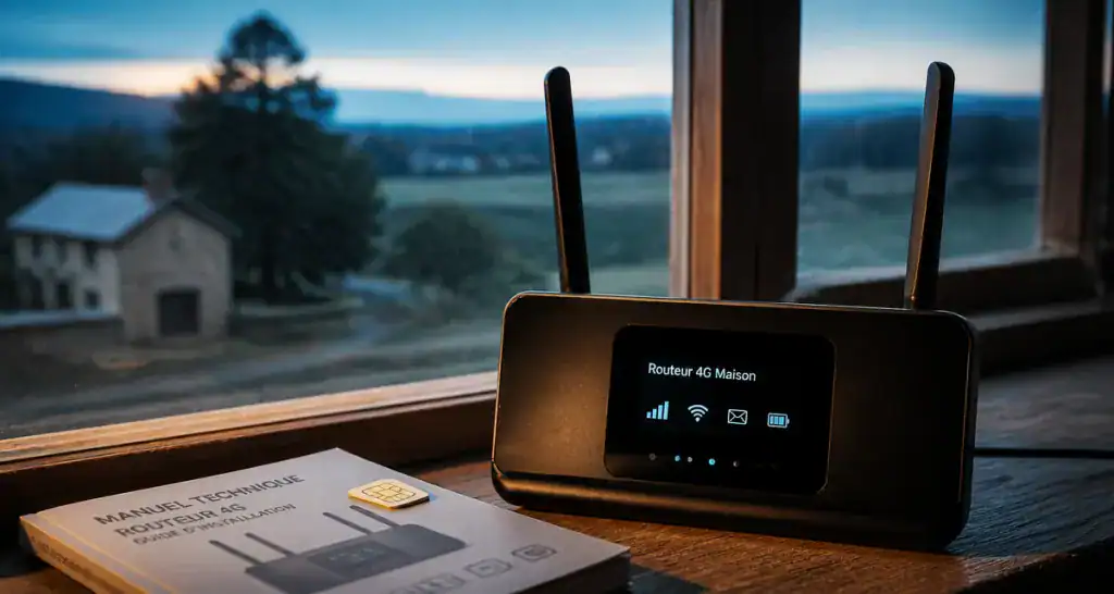 meilleur routeur wifi 4g avec carte sim sur rebord de fenêtre