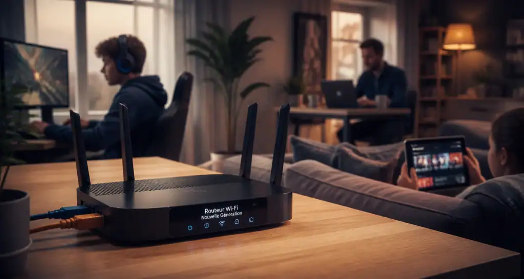 meilleur routeur wifi dans un salon moderne