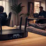 meilleur routeur wifi dans un salon moderne