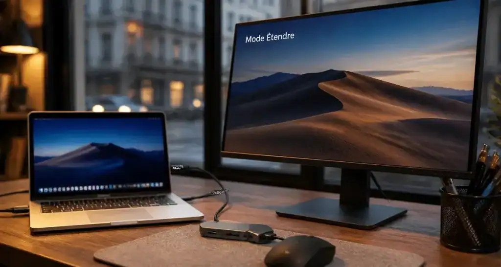 PC portable sur ecran externe pour booster la productivité et le confort
