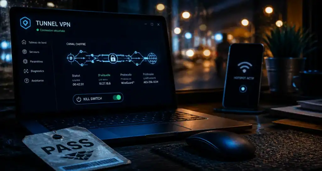 Pourquoi utiliser un VPN : tunnel chiffré et Kill Switch sur ordinateur