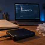 1to disque dur externe USB-C sur bureau