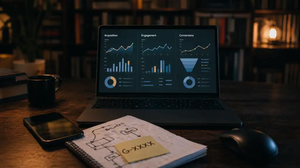 Comment utiliser Google Analytics : tableau acquisition engagement conversions