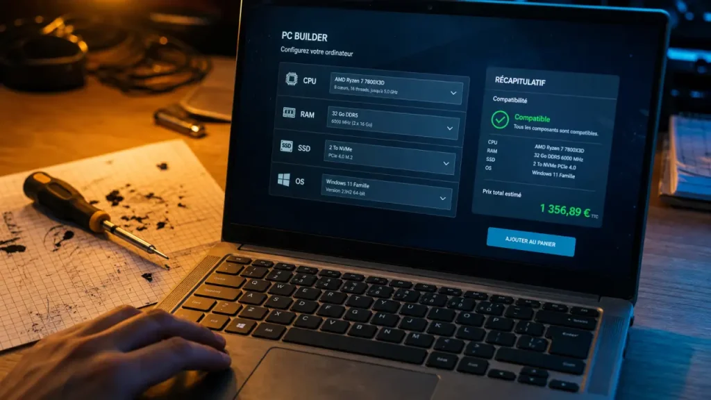 Configurateur PC portable : choisir la bonne machine selon vos usages, sans erreur de compatibilité
