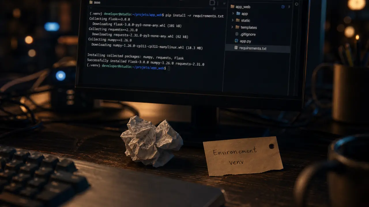 Environnement virtuel python : .venv et requirements.txt