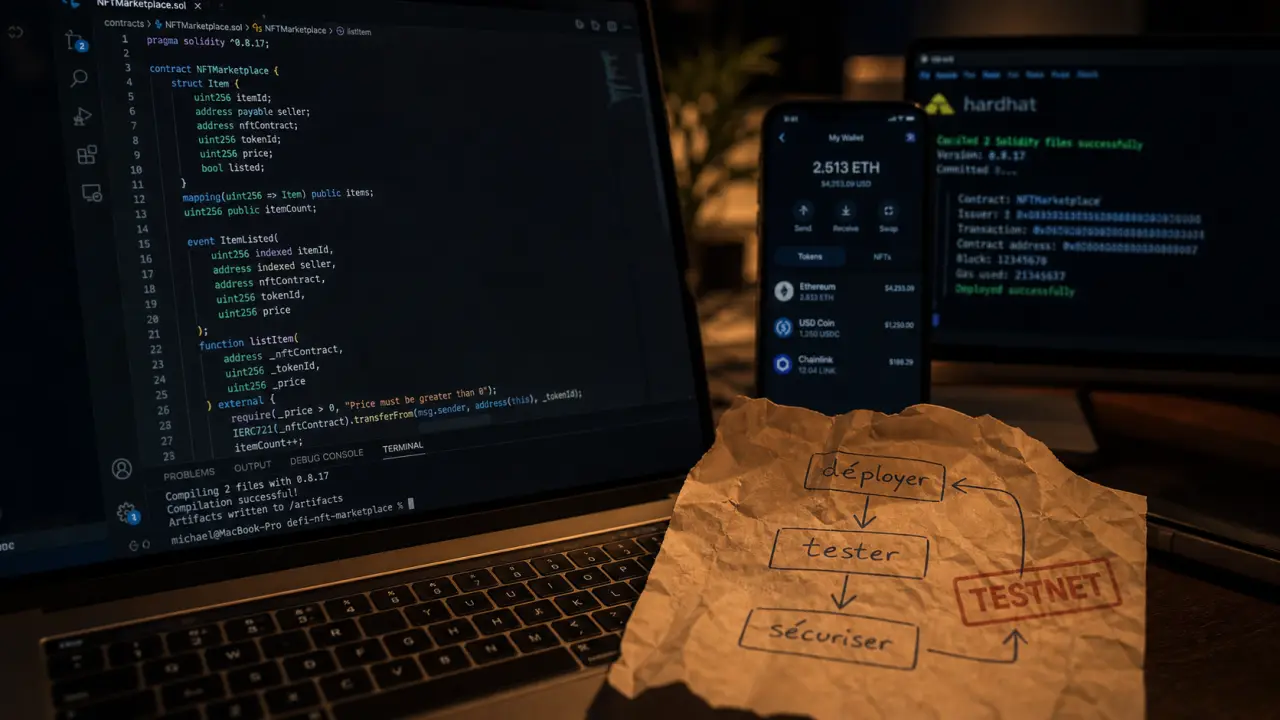 Formation Solidity : code, tests et déploiement sur Ethereum