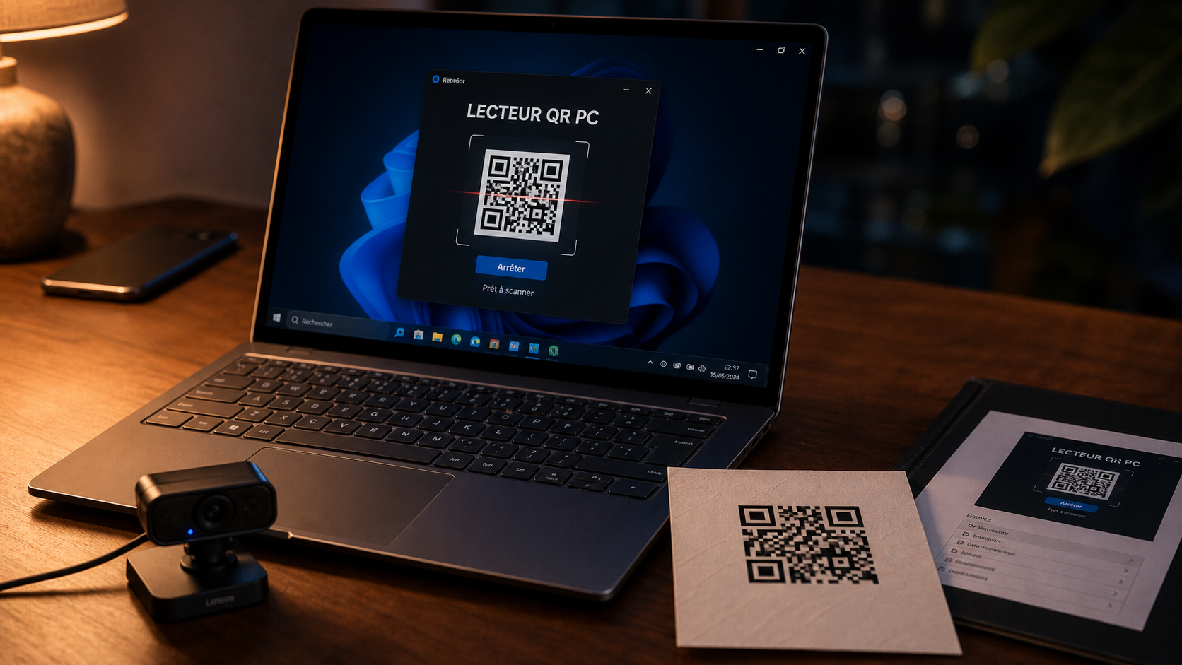 Lecteur qr code pc : lire un qr depuis webcam ou écran