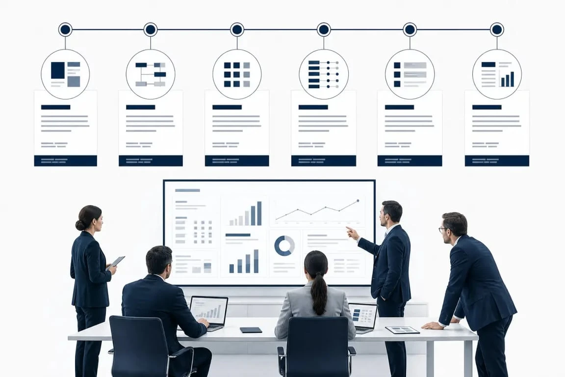 Comment paramétrer erp modules financepro integrated : schéma des étapes de cadrage, paramétrage, intégration, tests et optimisation