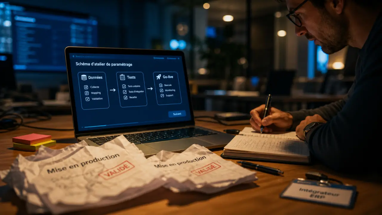 Intégrateur ERP : paramétrage et mise en production en atelier