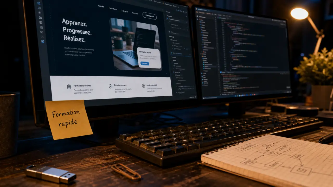 formezvousrapidement.fr développement web : formation rapide front-end et back-end