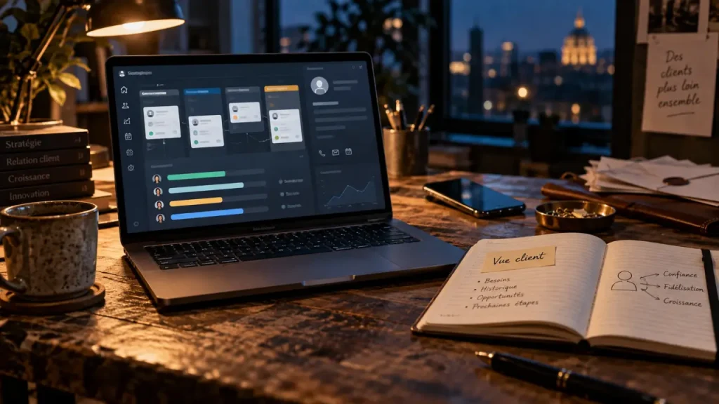 HubSpot CRM centralise les données clients, les ventes et le support, avec une version gratuite