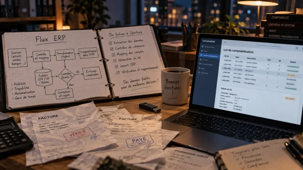 Intégration ERP FlexiBiz et comptabilité : contrôler chaque lot avant l’export