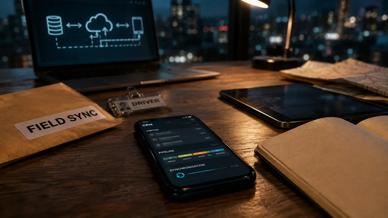Logiciel CRM mobile Fieldforce sync : installation et synchronisation sur smartphone
