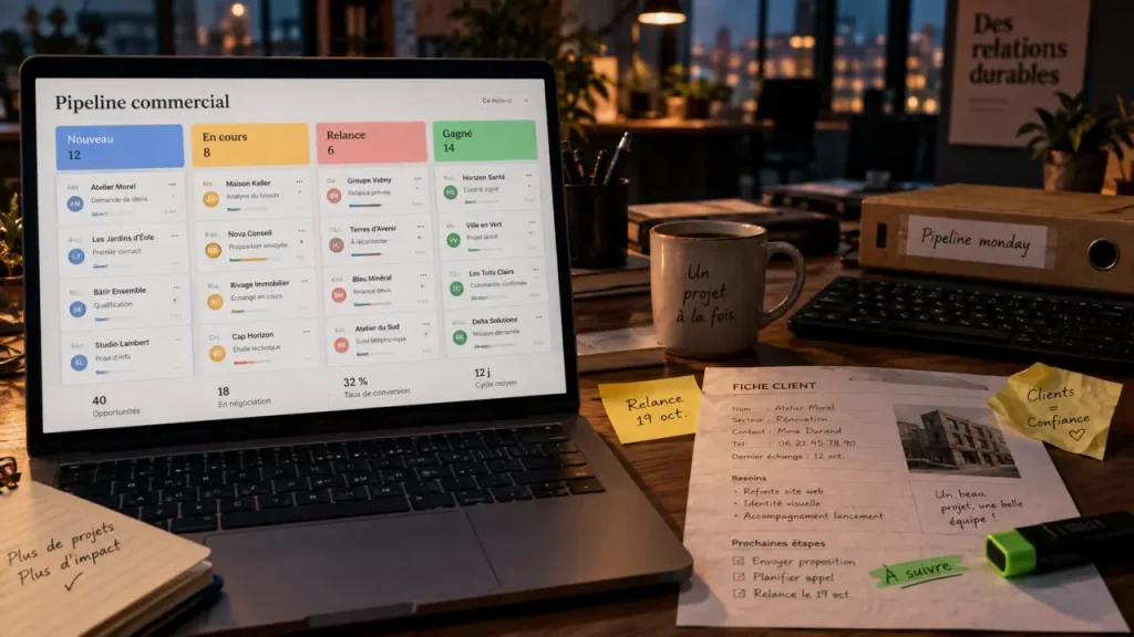 monday CRM simplifie le suivi commercial, mais atteint ses limites en facturation