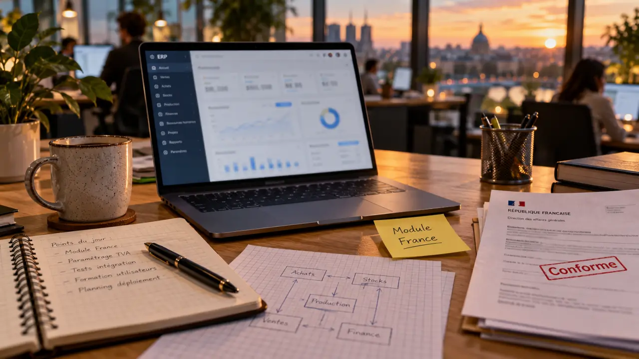 ERP next module France et conformité à vérifier, ERP Next en interface française