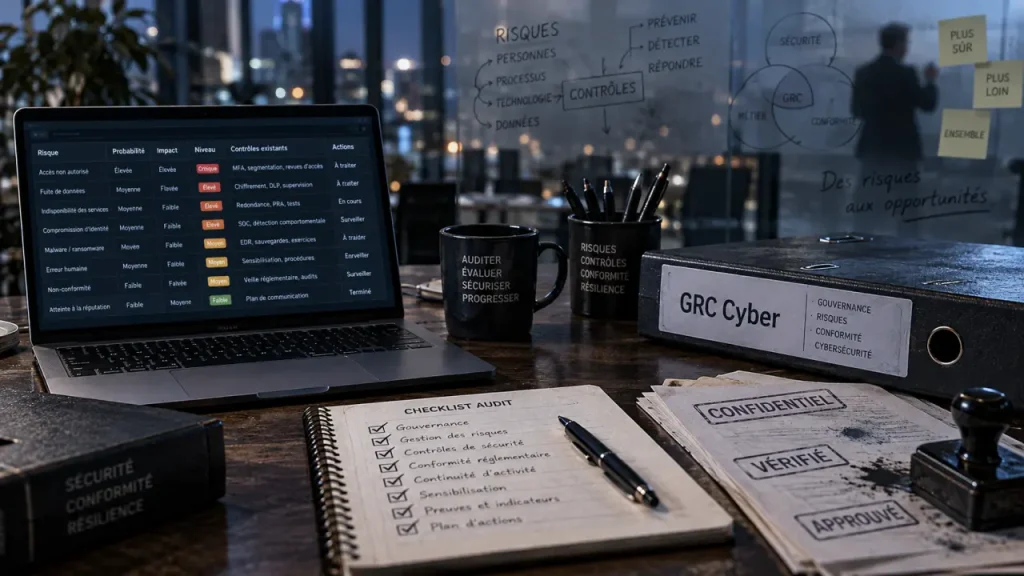 La GRC en cybersécurité relie risques, décisions et preuves sans alourdir les audits