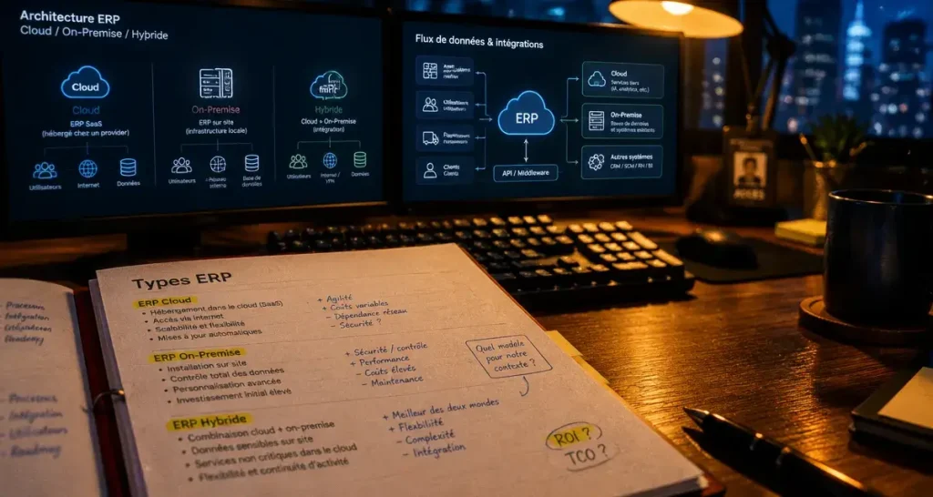 Les types d’ERP : cloud, on-premises, hybride ou vertical, des choix aux effets très concrets