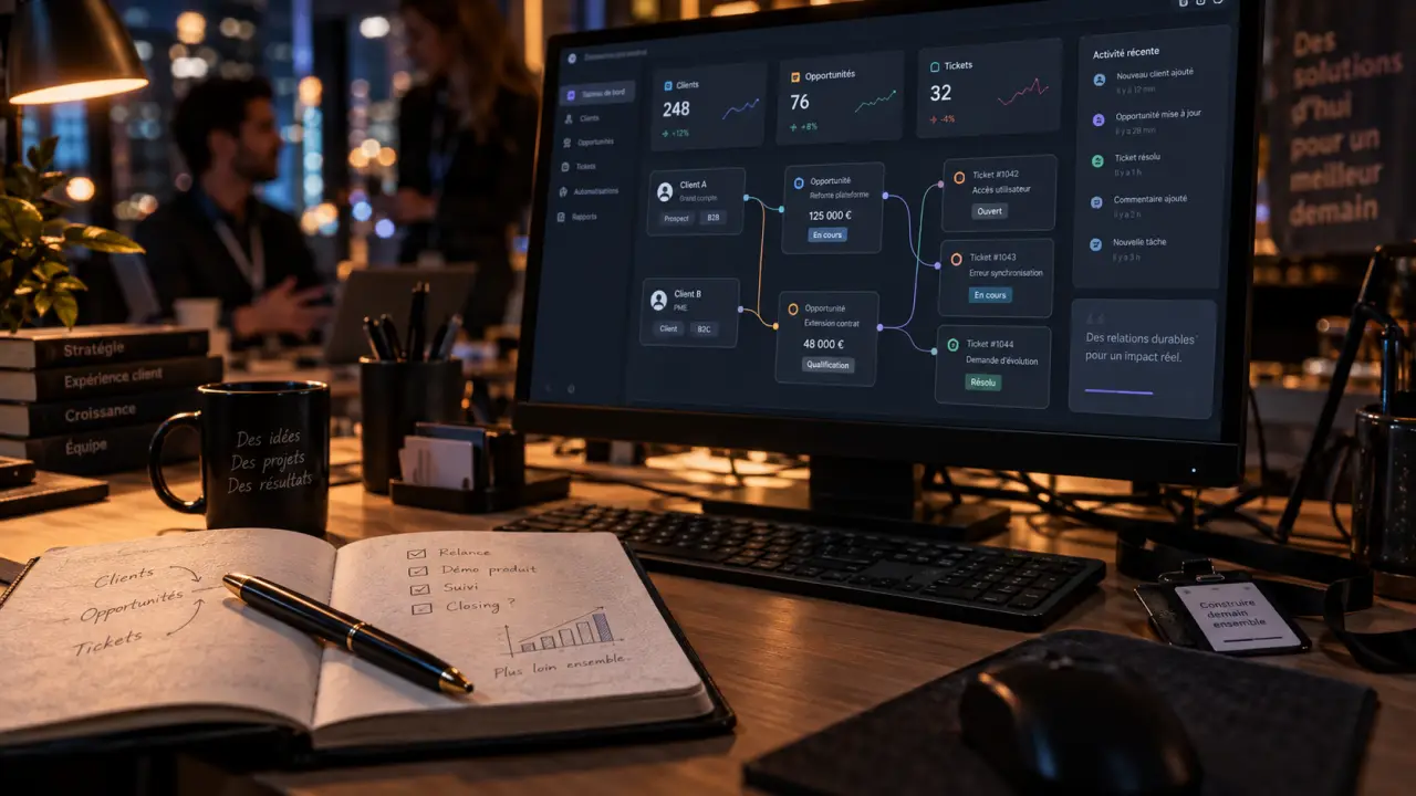 msft dynamics crm relie ventes, service et données