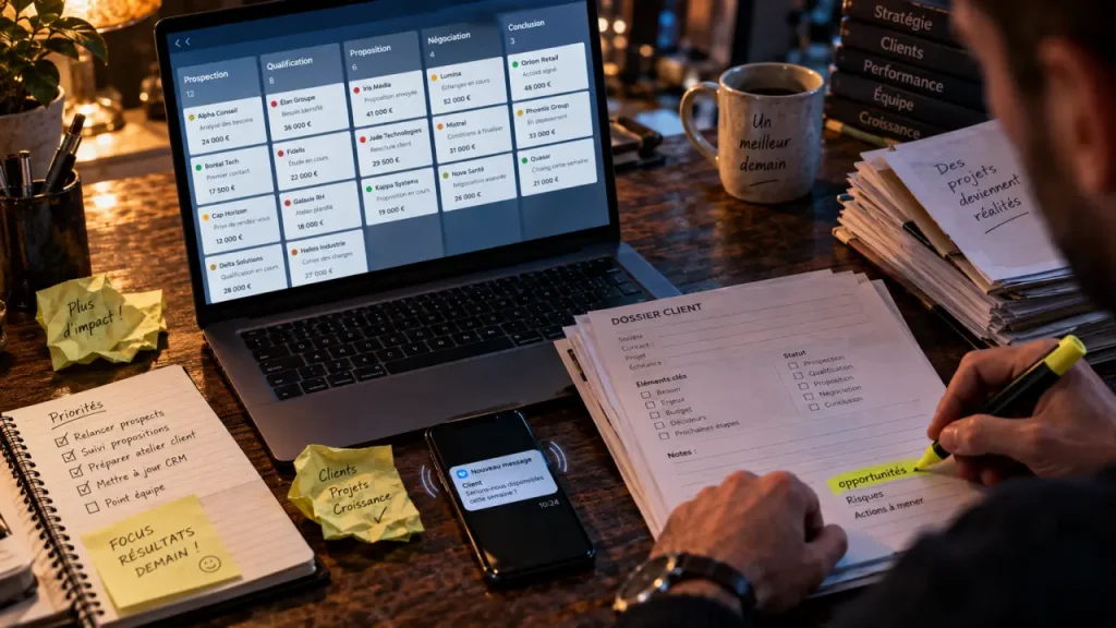 Sage CRM centralise les données clients et structure le pipeline commercial